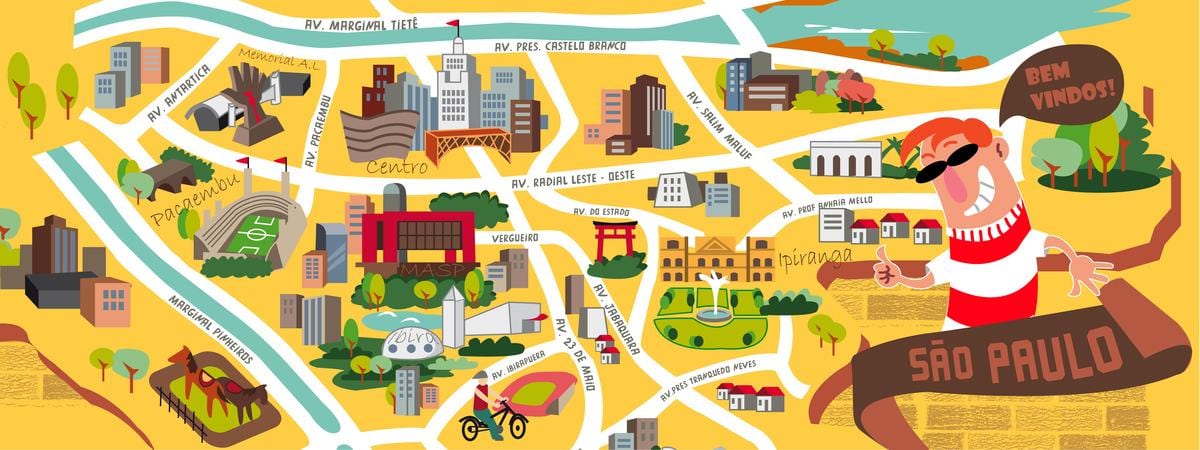 Carte São Paulo design