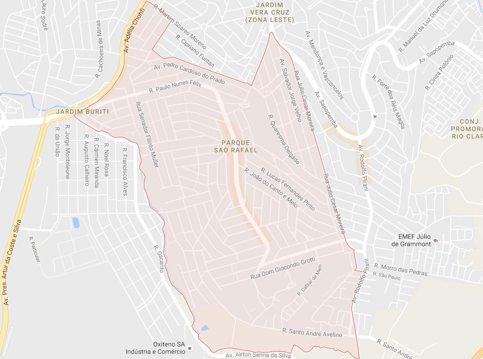 Carte São Rafael São Paulo