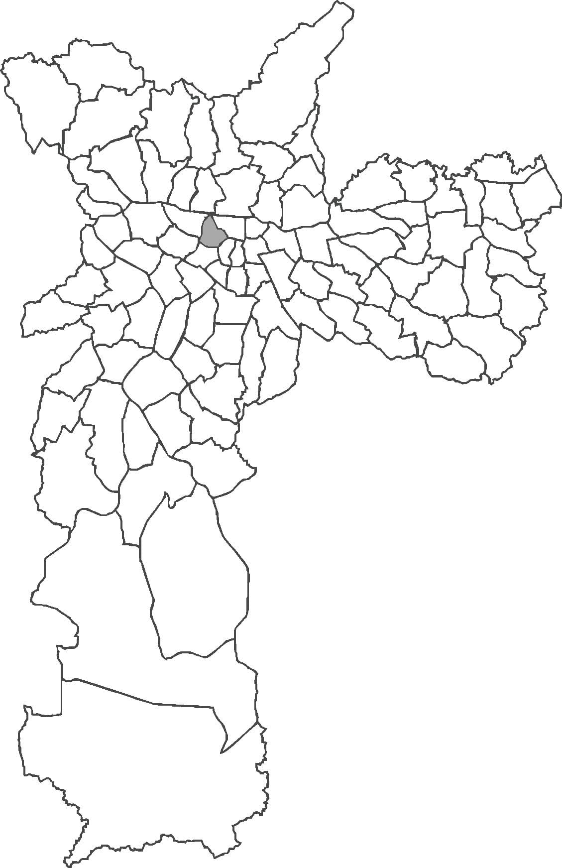 Carte Santa Cecília quartier