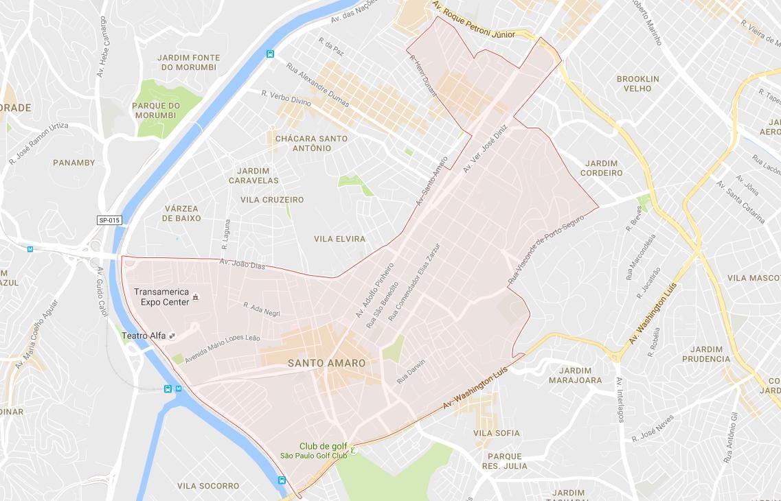 Carte Santo Amaro São Paulo