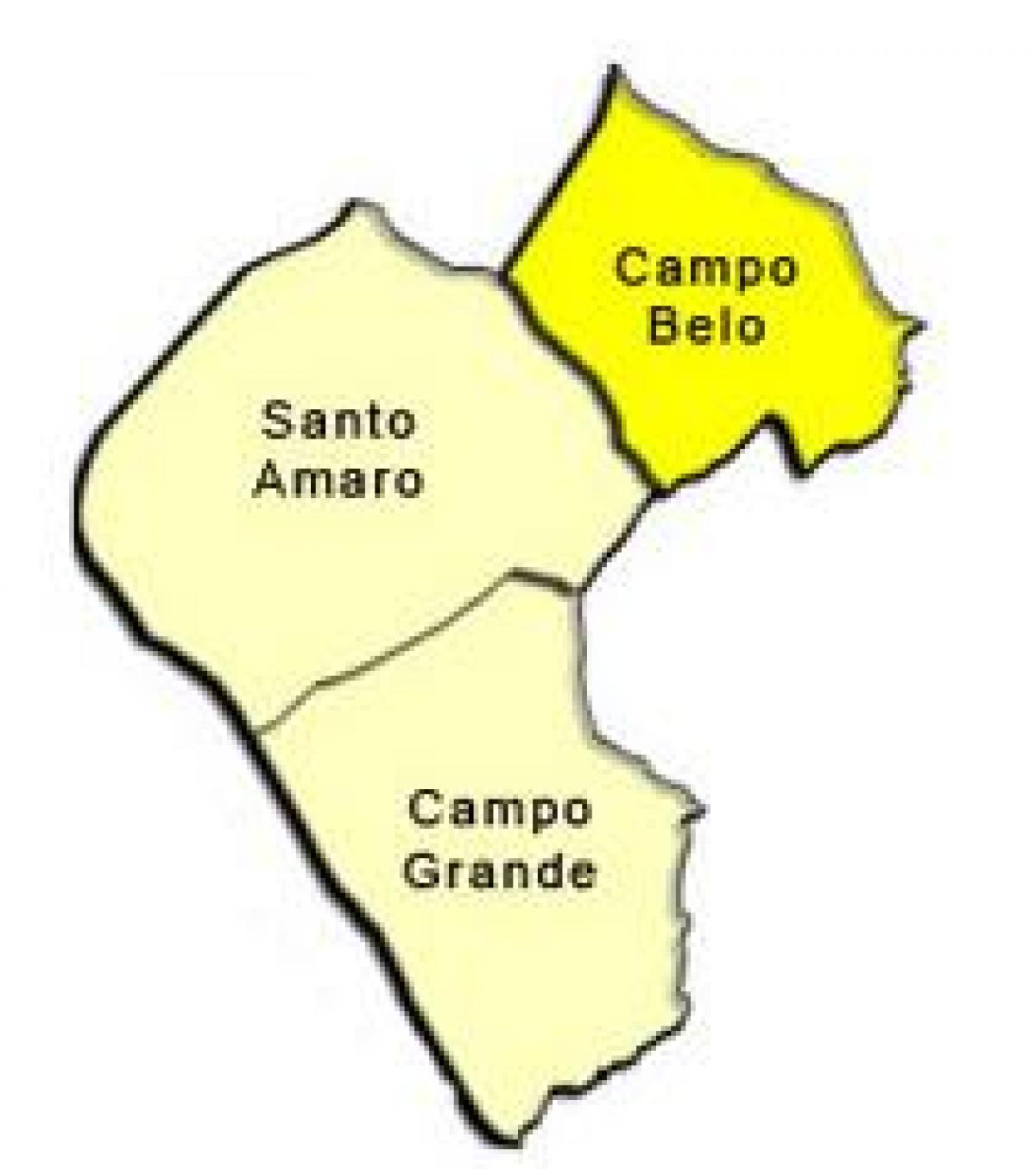 Carte Santo Amaro sous-préfecture