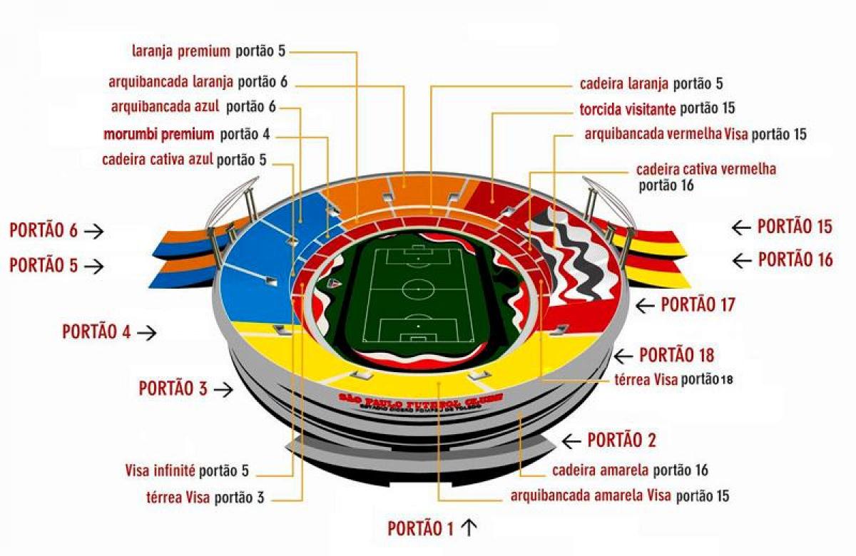 Carte Stade Cícero-Pompeu-de-Toledo