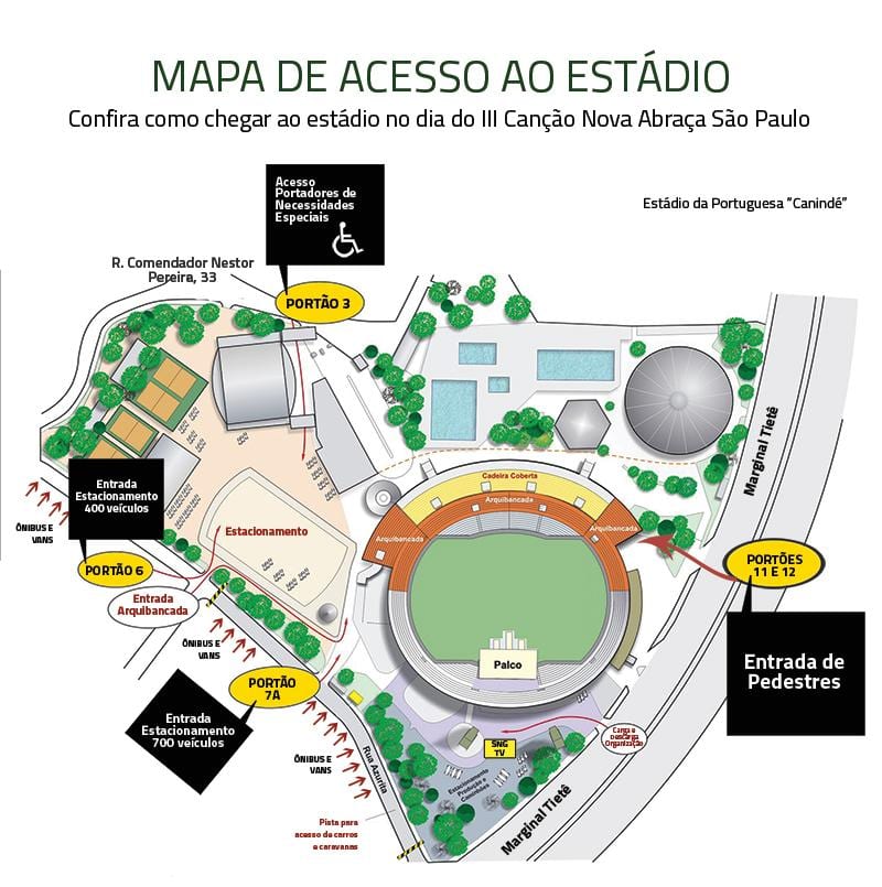 Carte Stade de Canindé