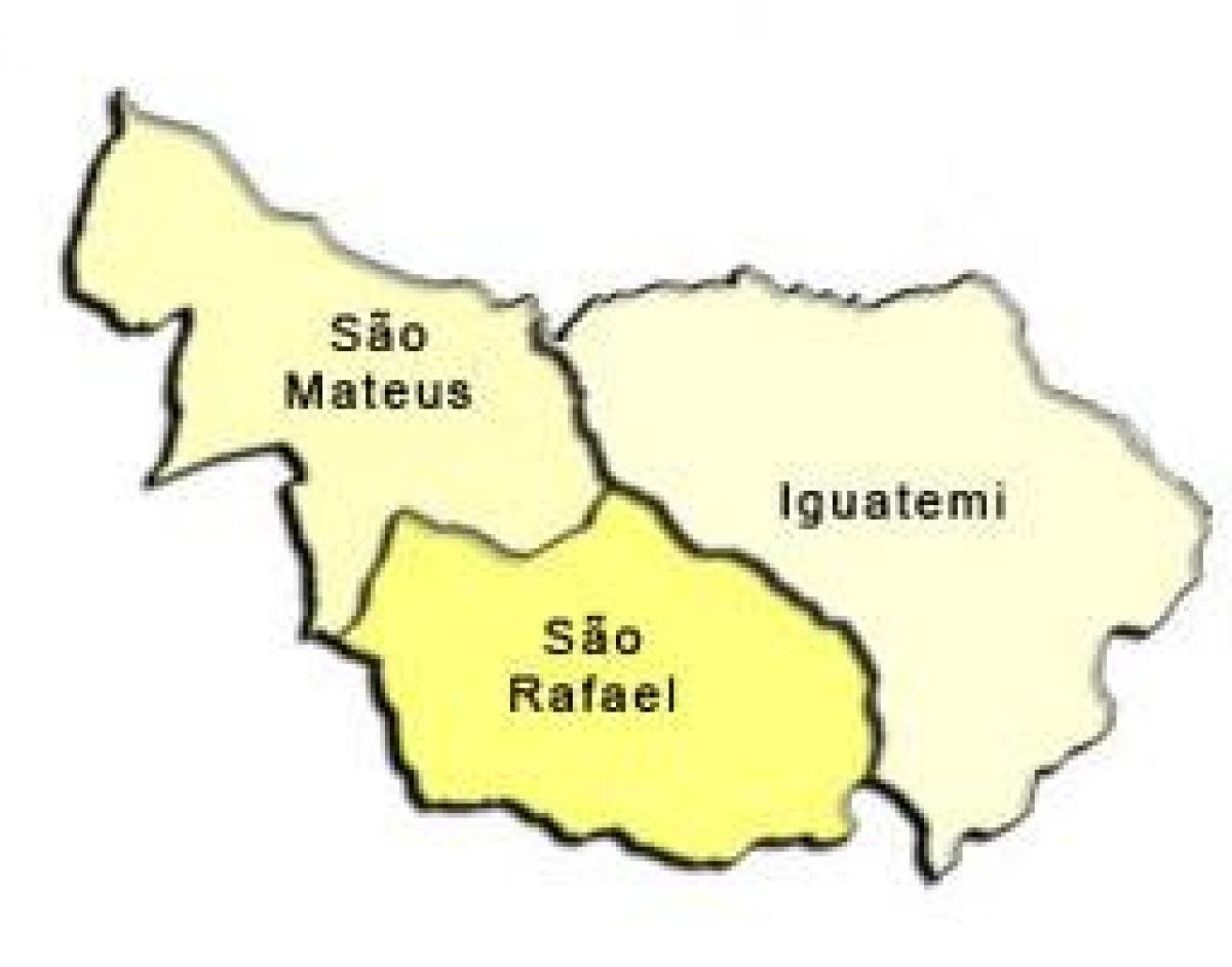 Carte São Mateus sous-préfecture