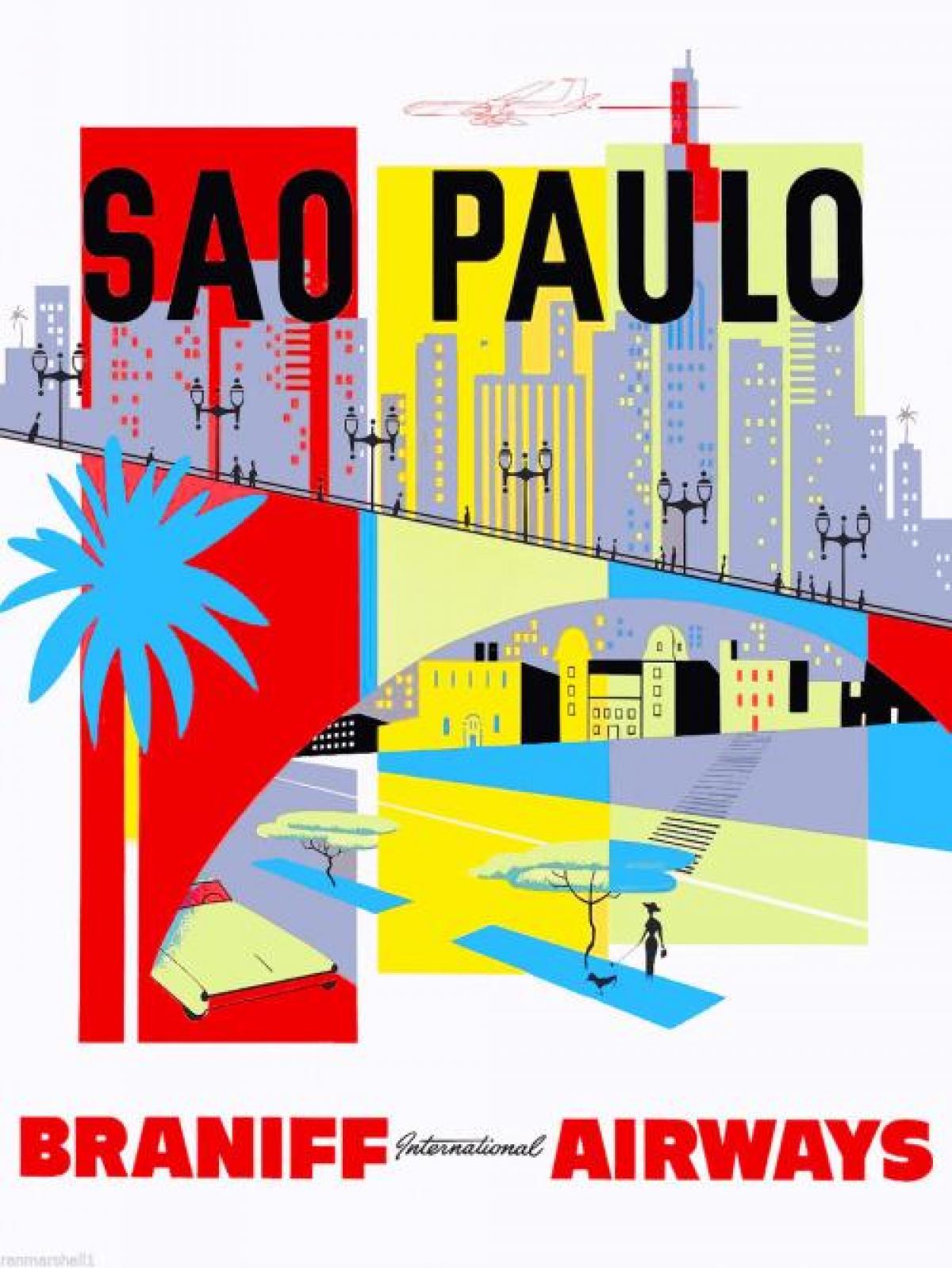 Carte São Paulo fond d'écran