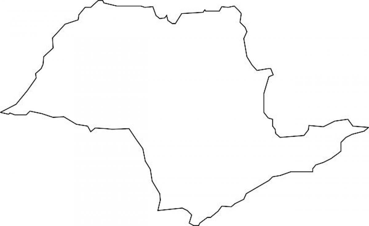 Carte São Paulo vectoriel