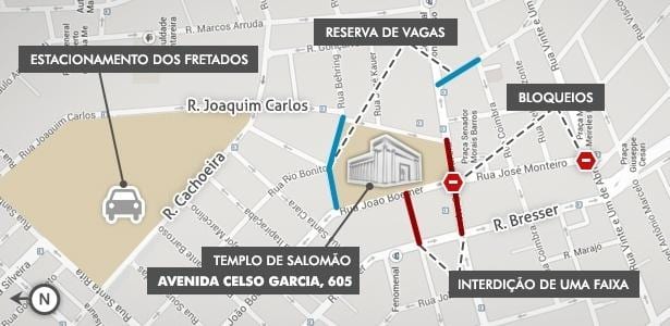Carte Temple de Salomon São Paulo