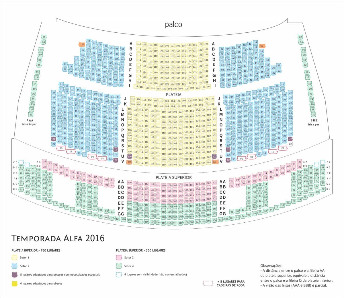 Carte Théâtre Alfa São Paulo