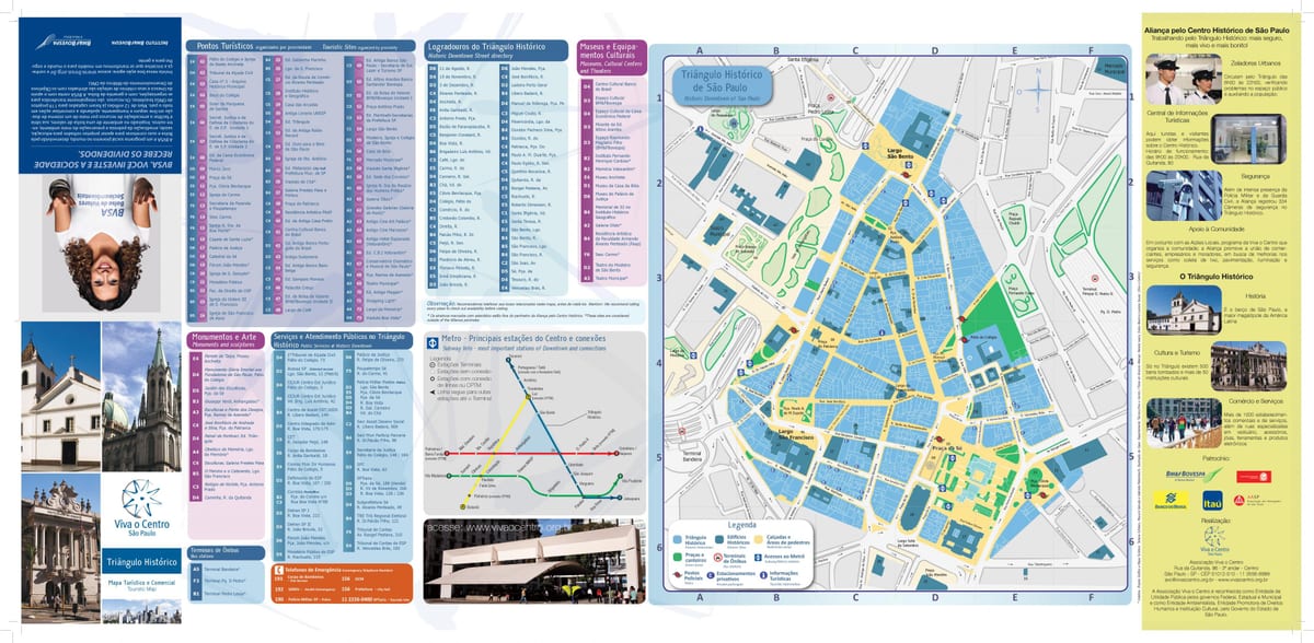 Carte triangle historique São Paulo