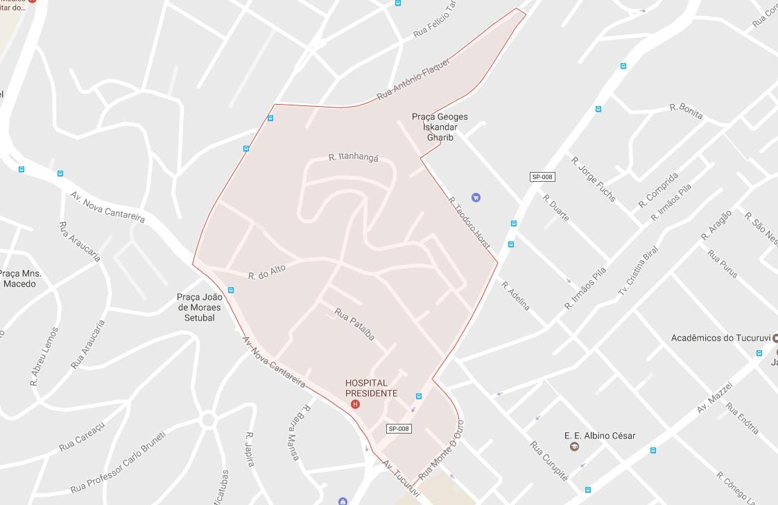 Carte Tucuruvi São Paulo
