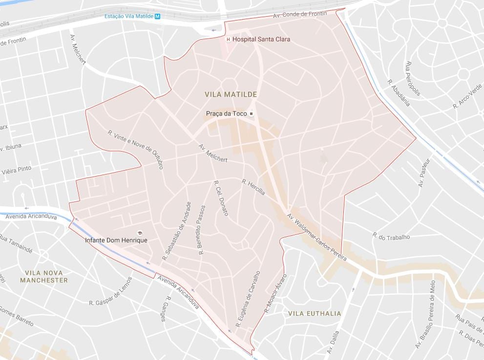 Carte Vila Matilde São Paulo