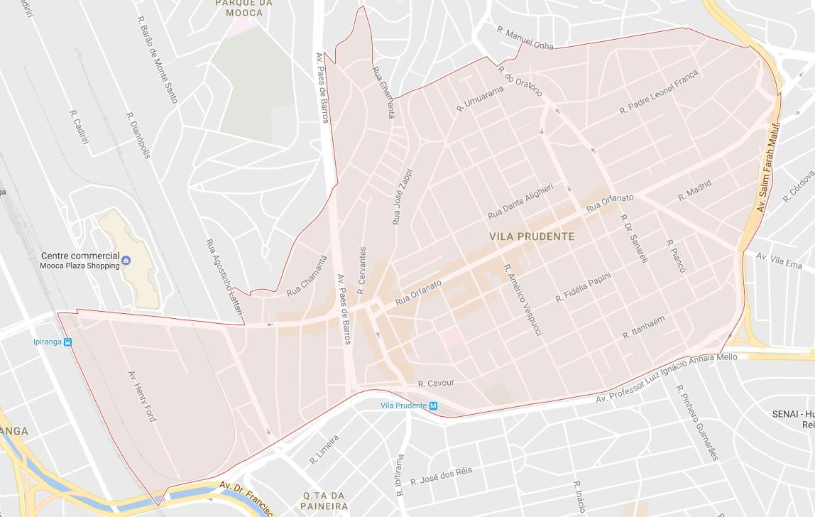 Carte Vila Prudente São Paulo