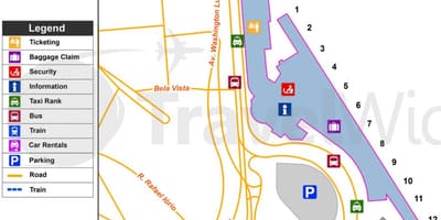 Carte aéroport international Congonhas