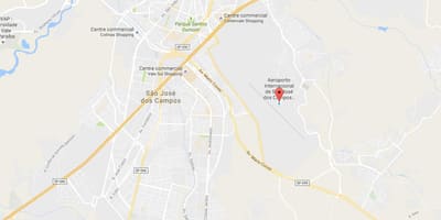 Carte aéroport international São José dos Campos