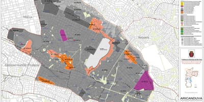 Carte Aricanduva-Vila Formosa São Paulo - Occupation du sol