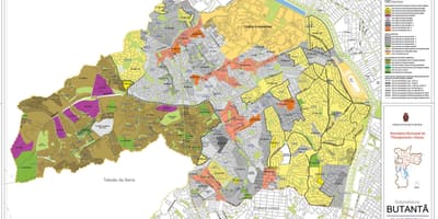 Carte Butantã São Paulo - Occupation du sol