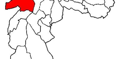 Carte Butantã sous-préfecture São Paulo