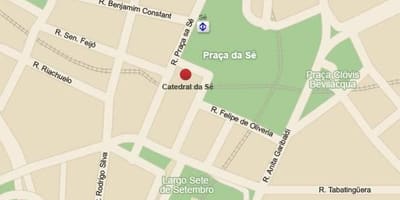 Carte cathédrale métropolitaine de São Paulo