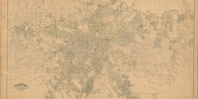 Carte de l'ancien São Paulo - 1943