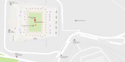 Carte de l'Arena Corinthians - Accès