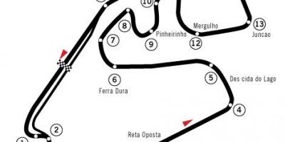 Carte de l'Autódromo José Carlos Pace