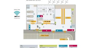 Carte de l'aéroport international São Paulo-Guarulhos - Terminal 4