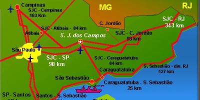 Carte de l'aéroport São José dos Campos