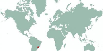 Carte de São Paulo dans le monde