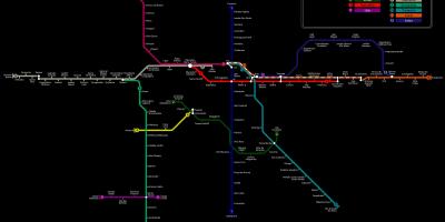 Carte du métro CPTM São Paulo