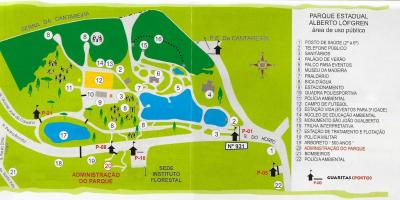 Carte du parc Alberto Löfgren