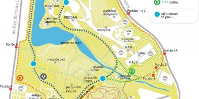 Carte du parc d'Ibirapuera