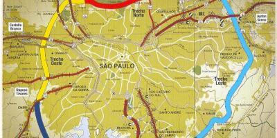 Carte du périphérique São Paulo