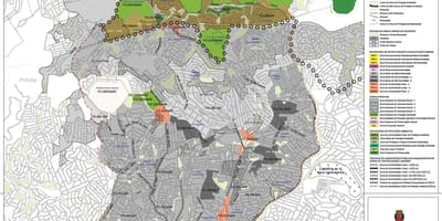 Carte Freguesia do Ó São Paulo - Occupation du sol