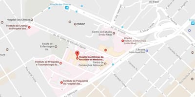 Carte hôpital des Clínicas