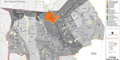 Carte Itaim Paulista - Vila Curuçá São Paulo - Occupation du sol