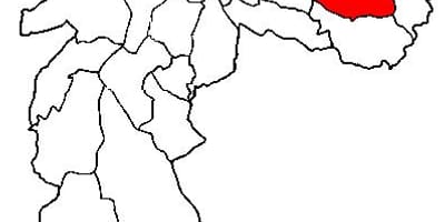 Carte Itaquera sous-préfecture São Paulo