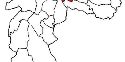 Carte Mooca sous-préfecture São Paulo