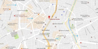 Carte Palácio dos Correios São Paulo