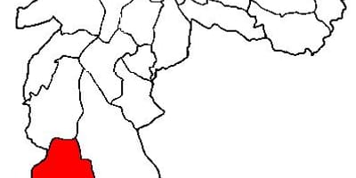 Carte Parelheiros sous-préfecture São Paulo