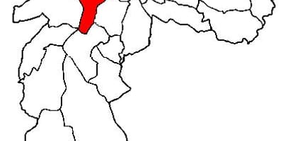Carte Pinheiros sous-préfecture São Paulo