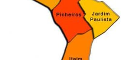 Carte Pinheiros sous-préfecture