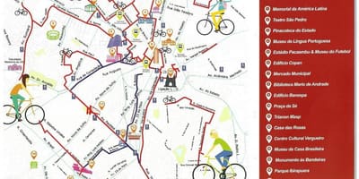 Carte Piste cyclable São Paulo