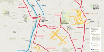 Carte pistes cyclables São Paulo