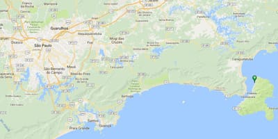 Carte plage Iate Clube de Santos