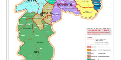 Carte régions São Paulo