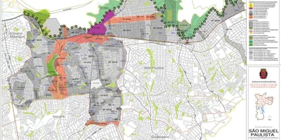 Carte São Miguel Paulista São Paulo - Occupation du sol