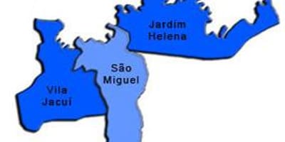 Carte São Miguel Paulista sous-préfecture