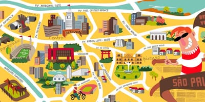 Carte São Paulo design
