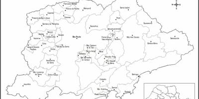 Carte São Paulo vierge