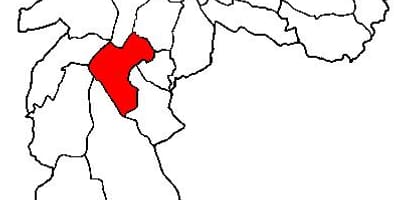 Carte Santo Amaro sous-préfecture São Paulo